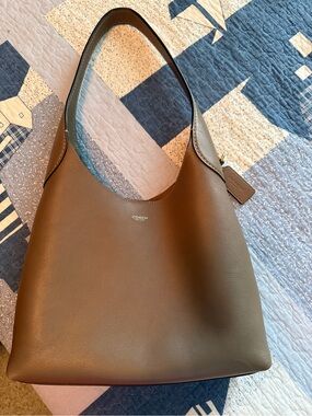 Coach Olive Brown Leather Shoulder Hobo